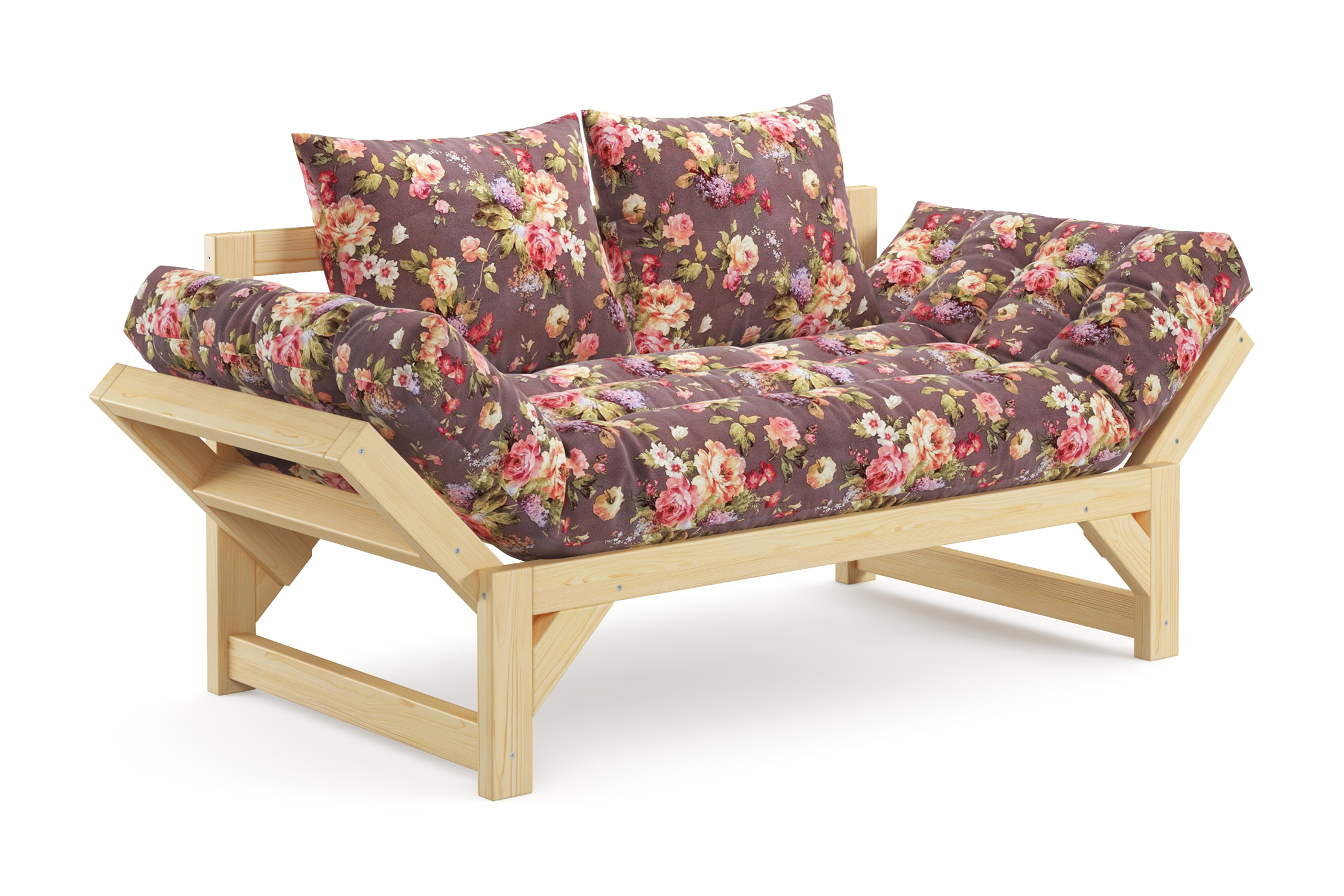 Диван кушетка Амбер бордовый 