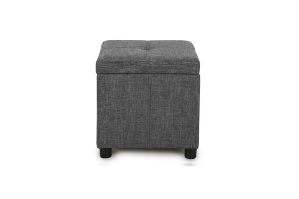 Пуф Квин рогожка серая