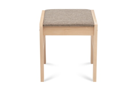 Табурет Модерн с мягкой крышкой натуральный / темно-бежевый