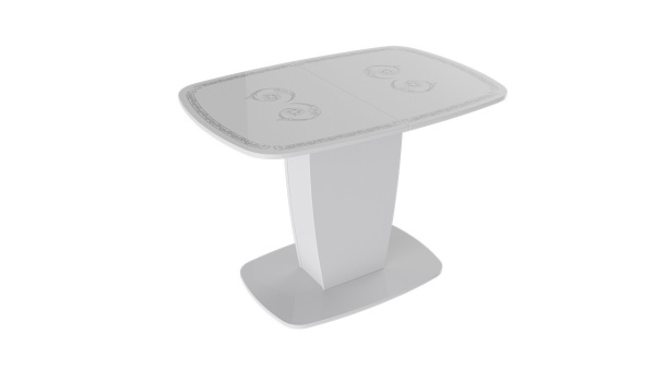 Стол Раздвижной «Аризона» Тип 2 Белый Глянец Разный Принт/Д-1100/1420 мм x Ш-770 мм x В-750 мм