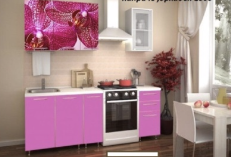 Кухонный Гарнитур Орхидея/Каприче 1500 мм